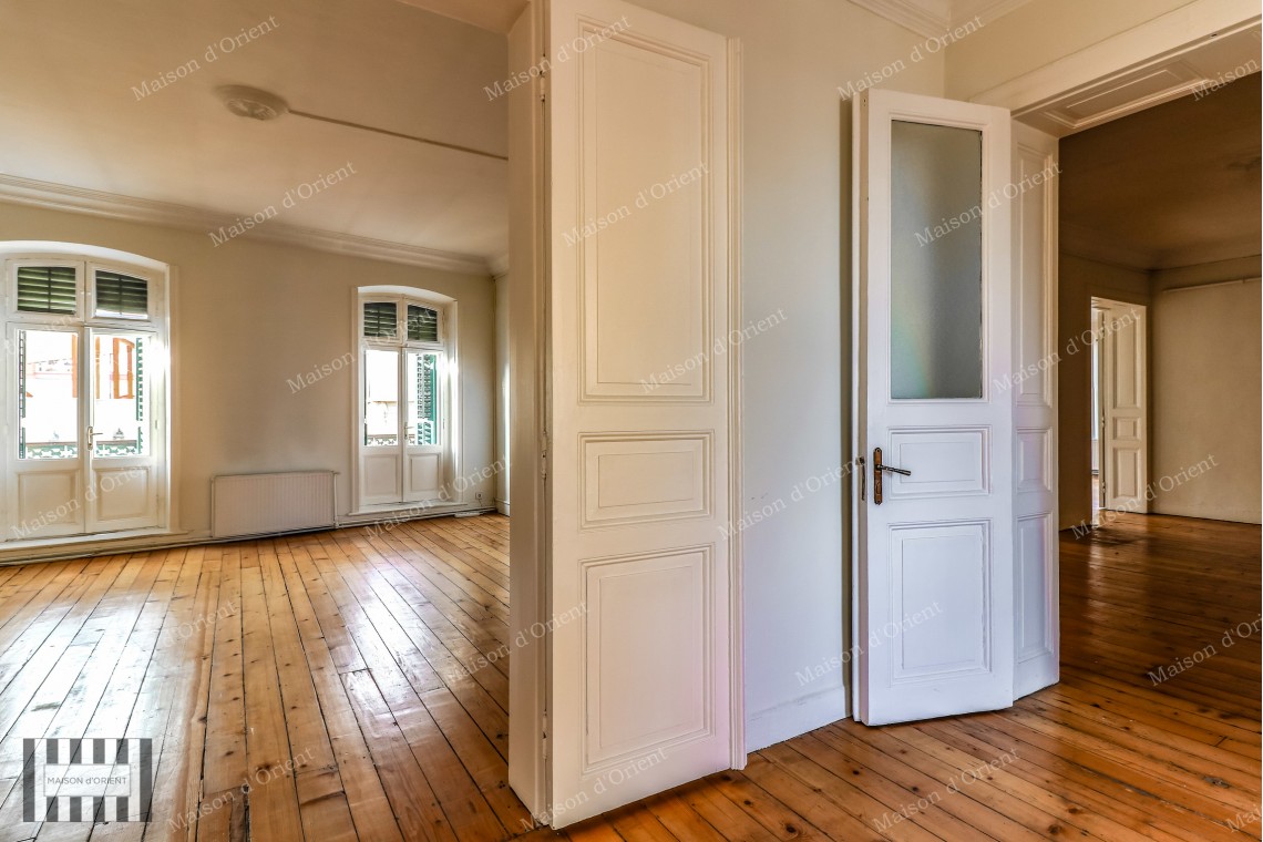 4+1 Flat with Bosphorus View for Rent in Dogan Apartment