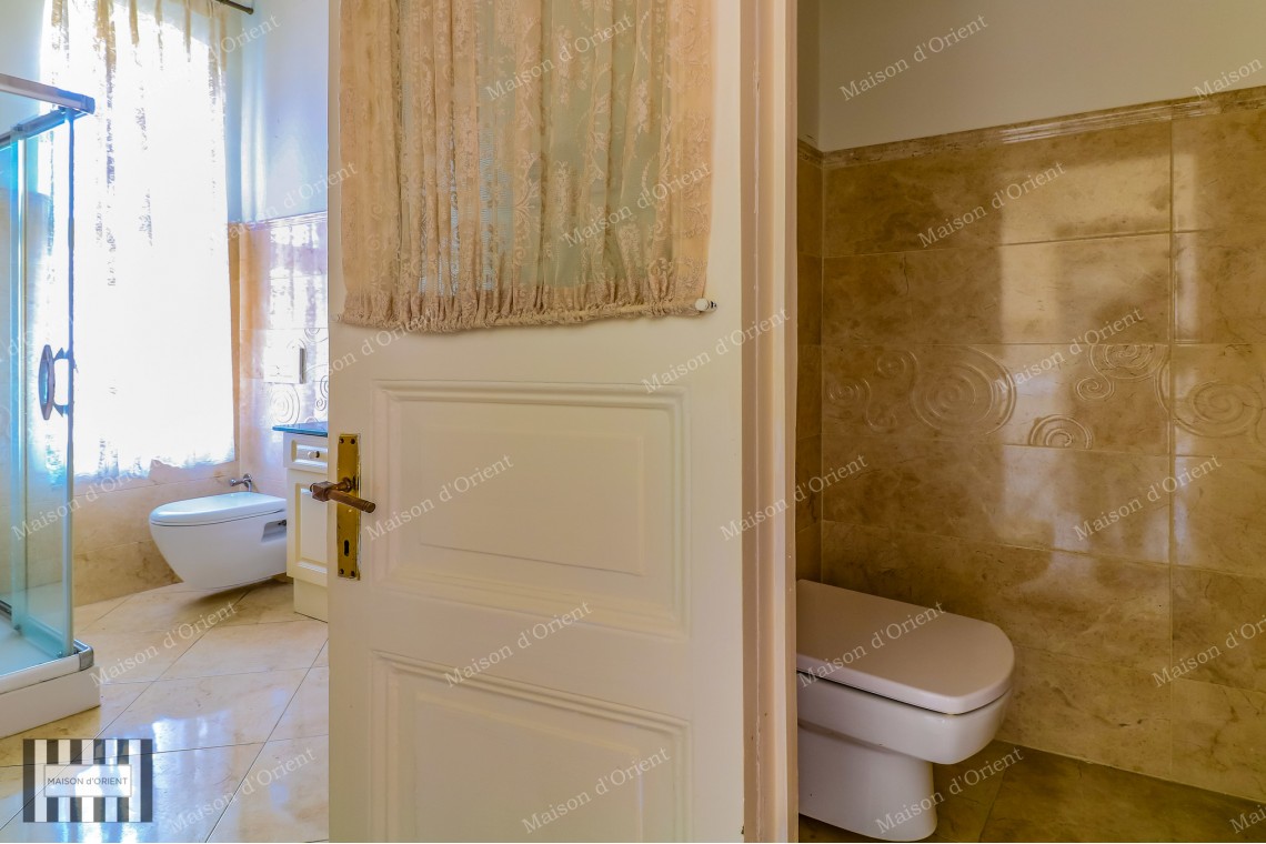 4+1 Flat with Bosphorus View for Rent in Dogan Apartment