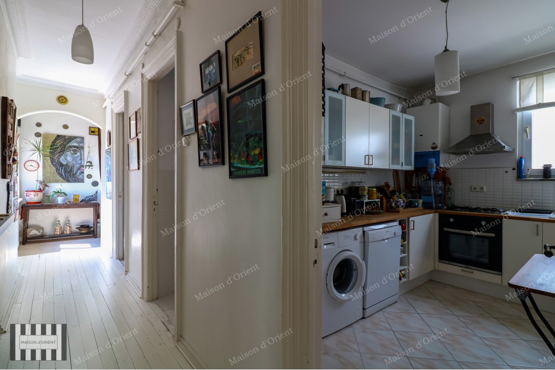 2+2 Aparment for Sale in Historical Building on Istiklal Street