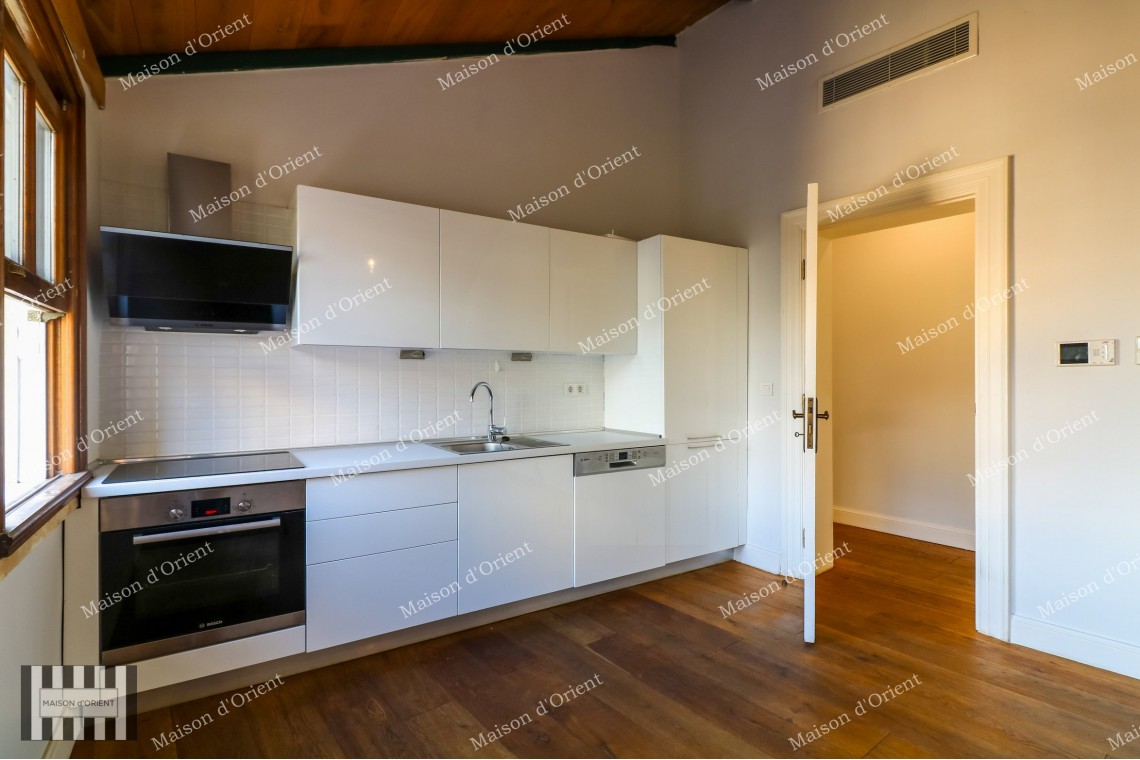 1+1 Flat for Rent with Terrace and View in Galata