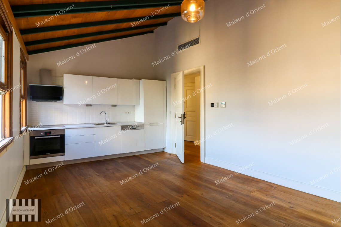 1+1 Flat for Rent with Terrace and View in Galata