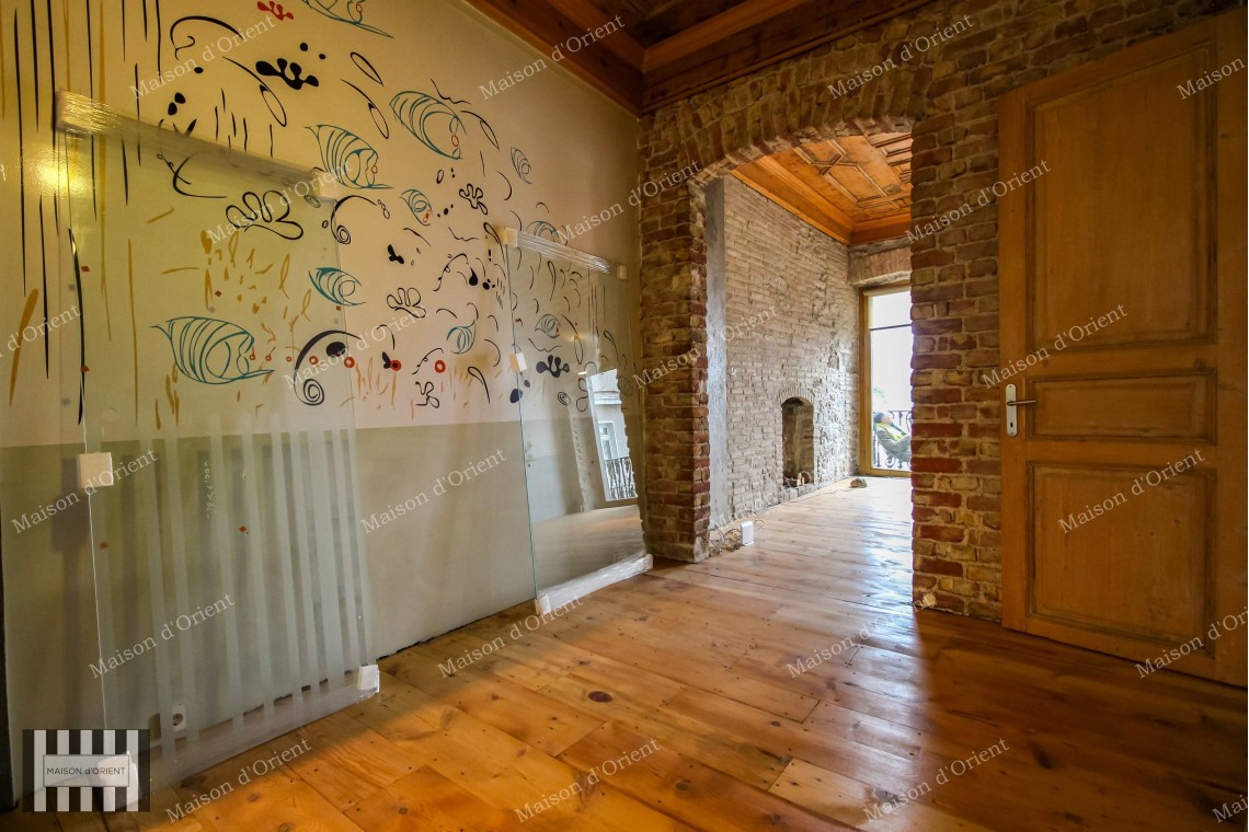 1+1 Flat with City and Sea View for Rent in Galata