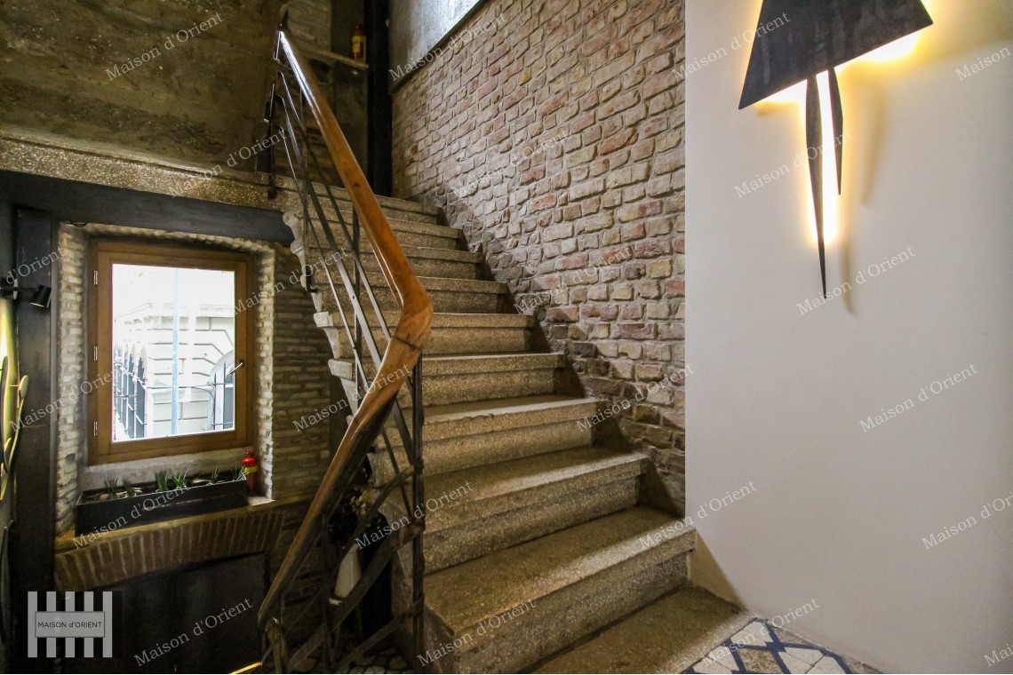 1+1 Flat with City and Sea View for Rent in Galata