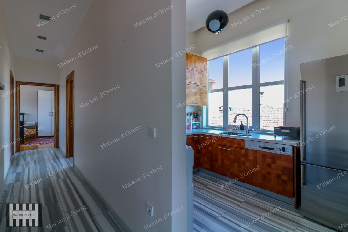 110sqm Furnished Flat with View for Rent in Cihangir