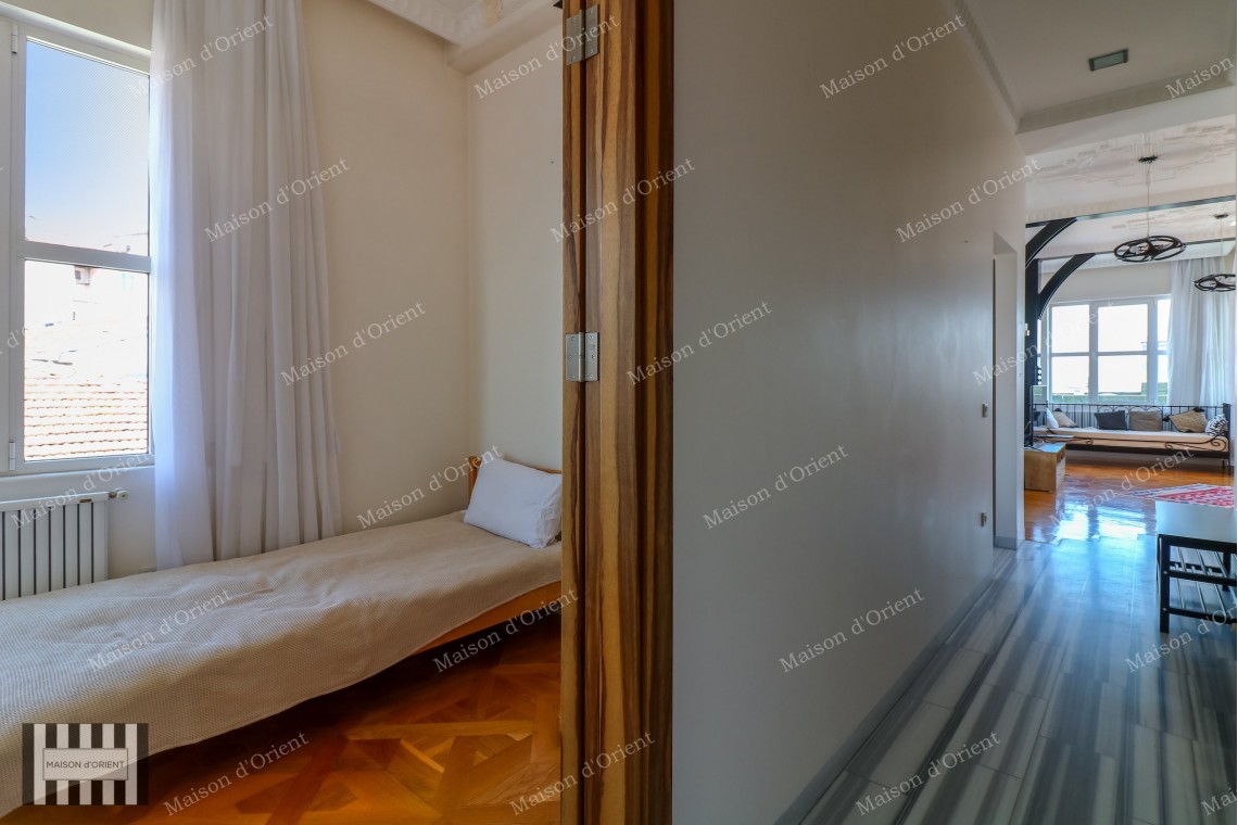 110sqm Furnished Flat with View for Rent in Cihangir