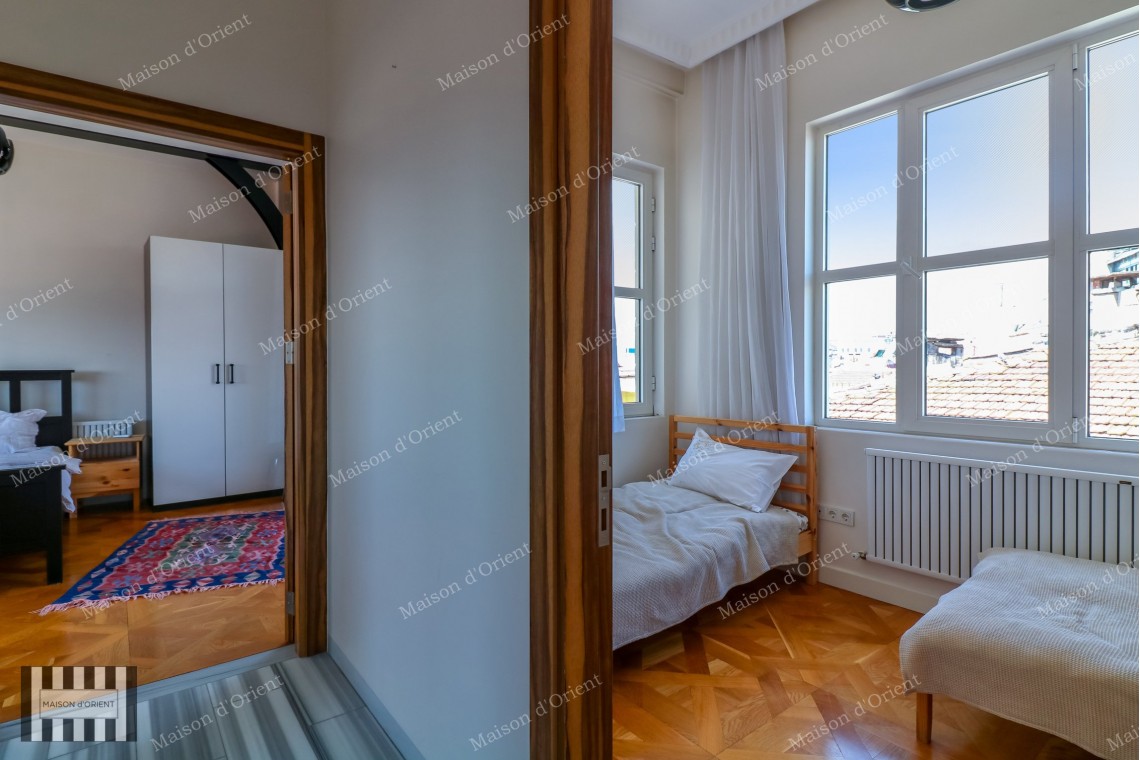 110sqm Furnished Flat with View for Rent in Cihangir