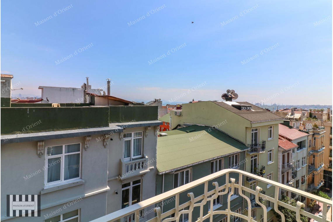 110sqm Furnished Flat with View for Rent in Cihangir