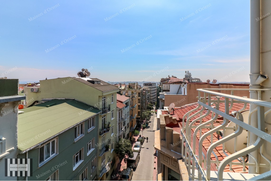 110sqm Furnished Flat with View for Rent in Cihangir