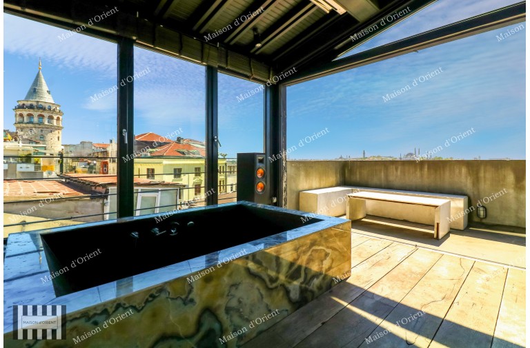 180sqm Penthouse Duplex with Terrace for Sale in Galata