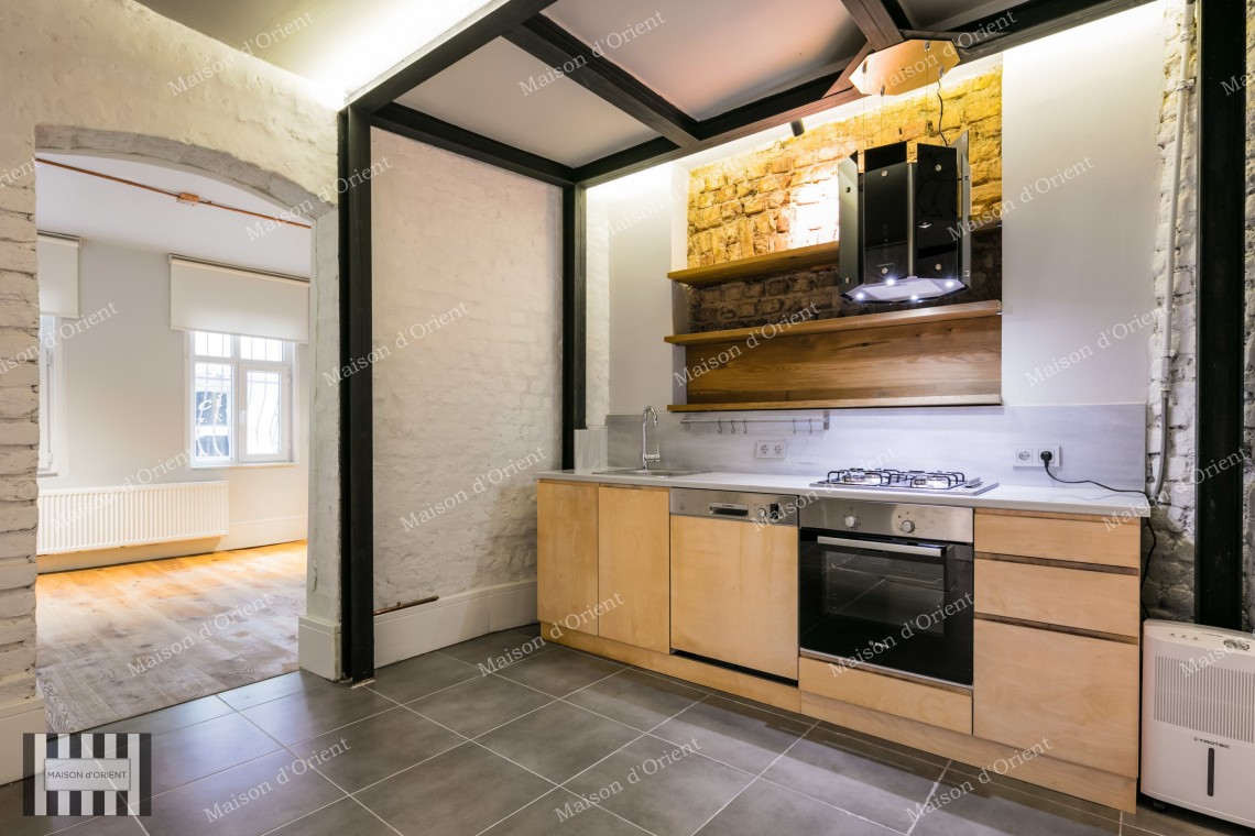 1+1 Flat for Rent in Greek Architecture Building in Firuzağa