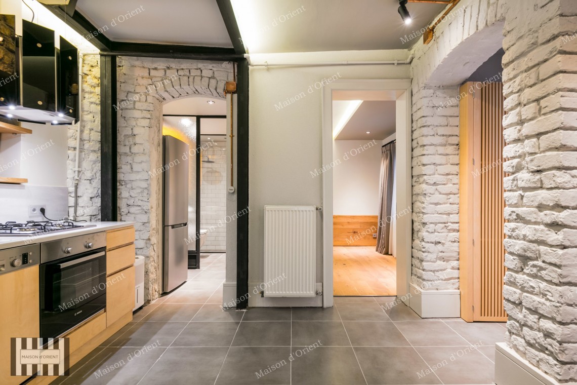 1+1 Flat for Rent in Greek Architecture Building in Firuzağa