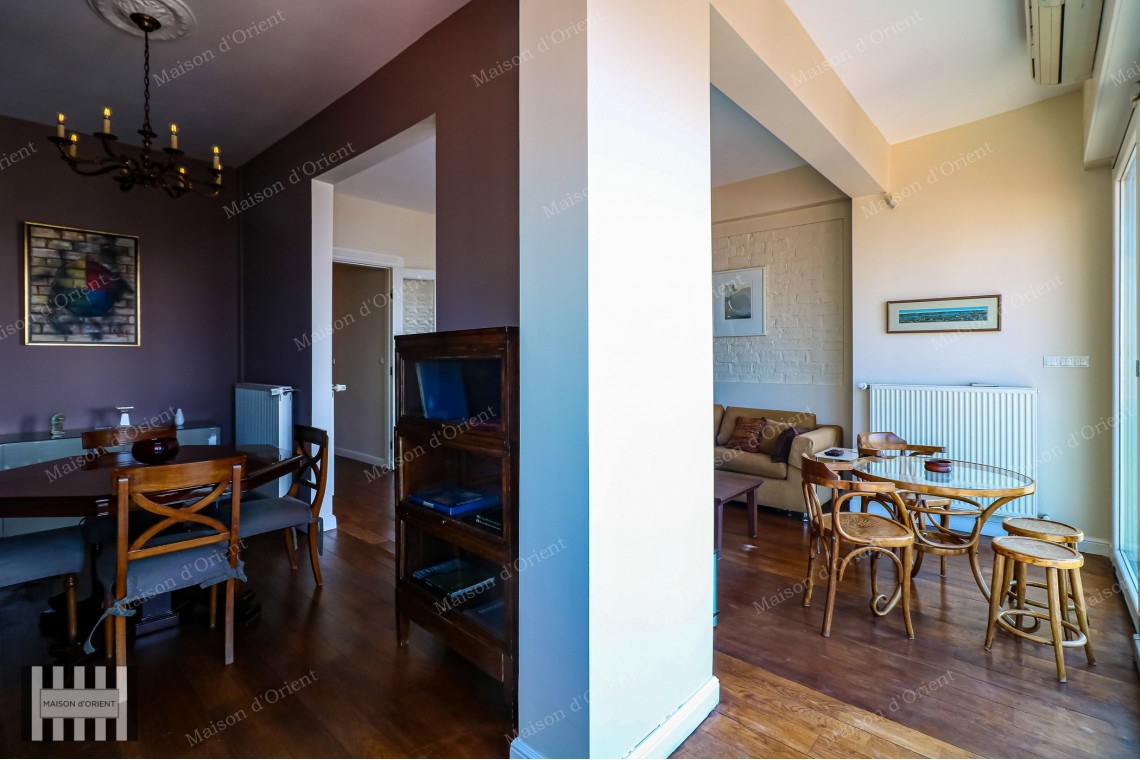 2+1 Furnished Apartment for Rent with Golden Horn View in Pera
