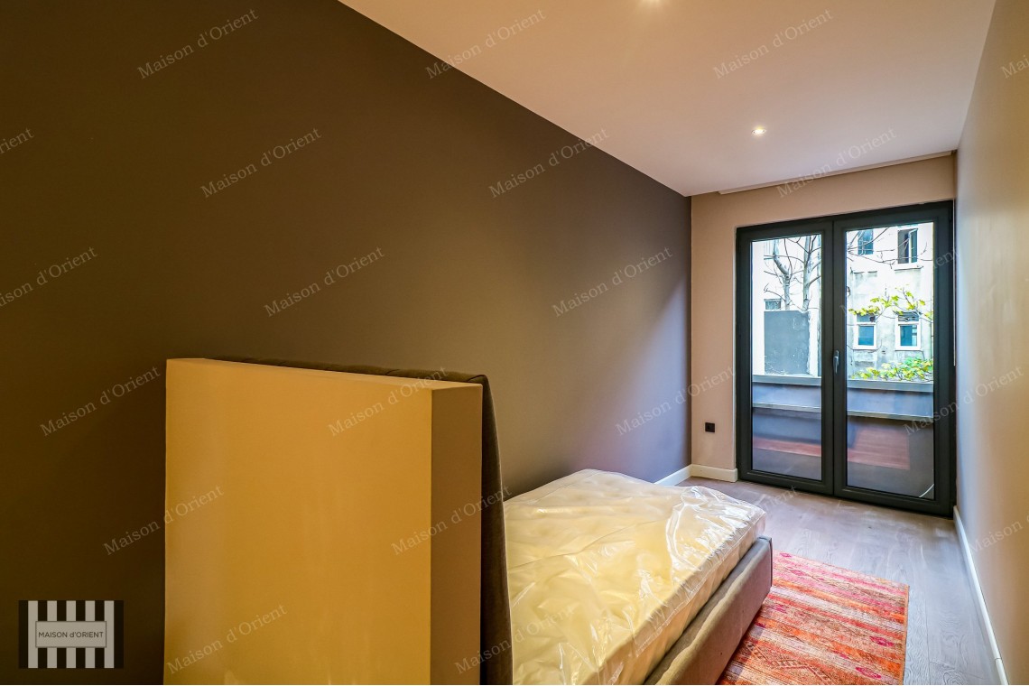 2+1 Furnished Garden Duplex for Rent in New Project, Galata