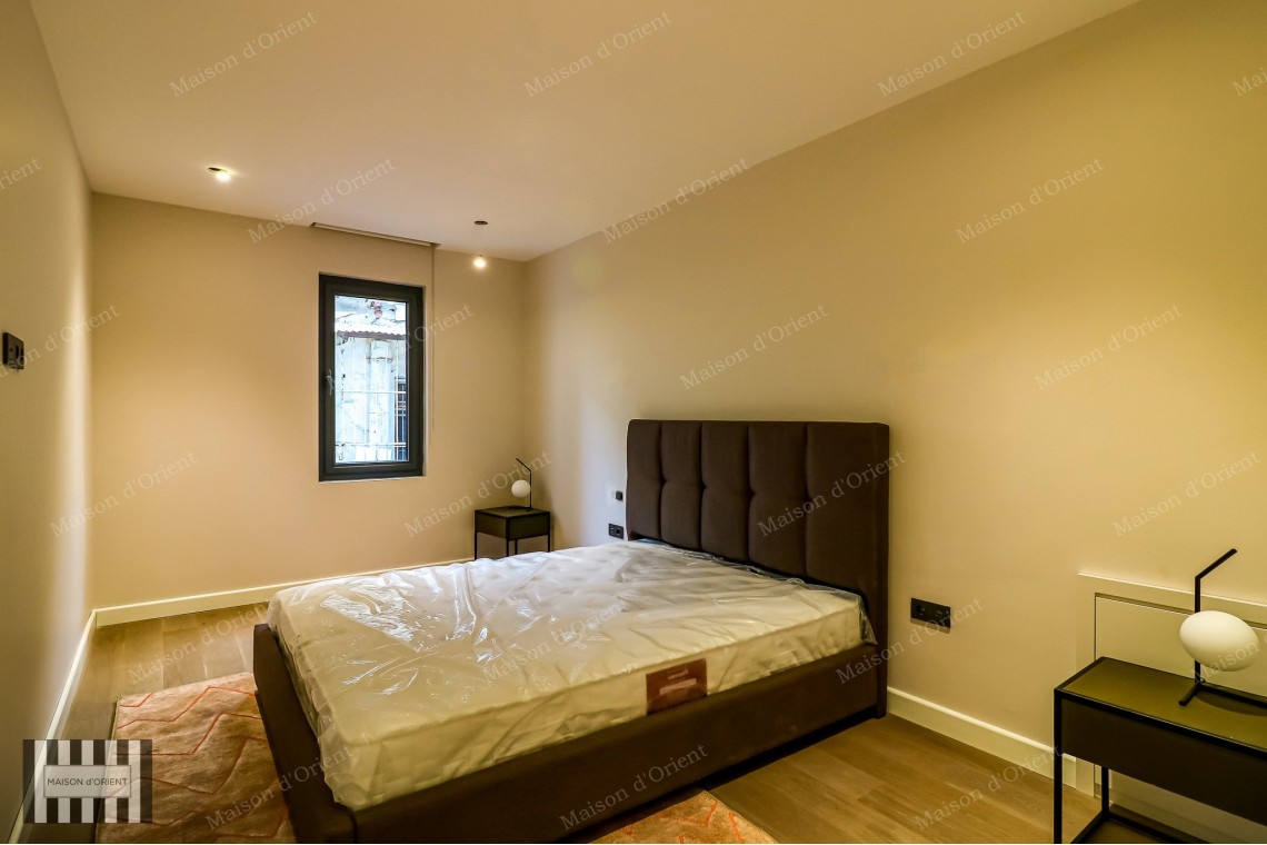 2+1 Furnished Garden Duplex for Rent in New Project, Galata