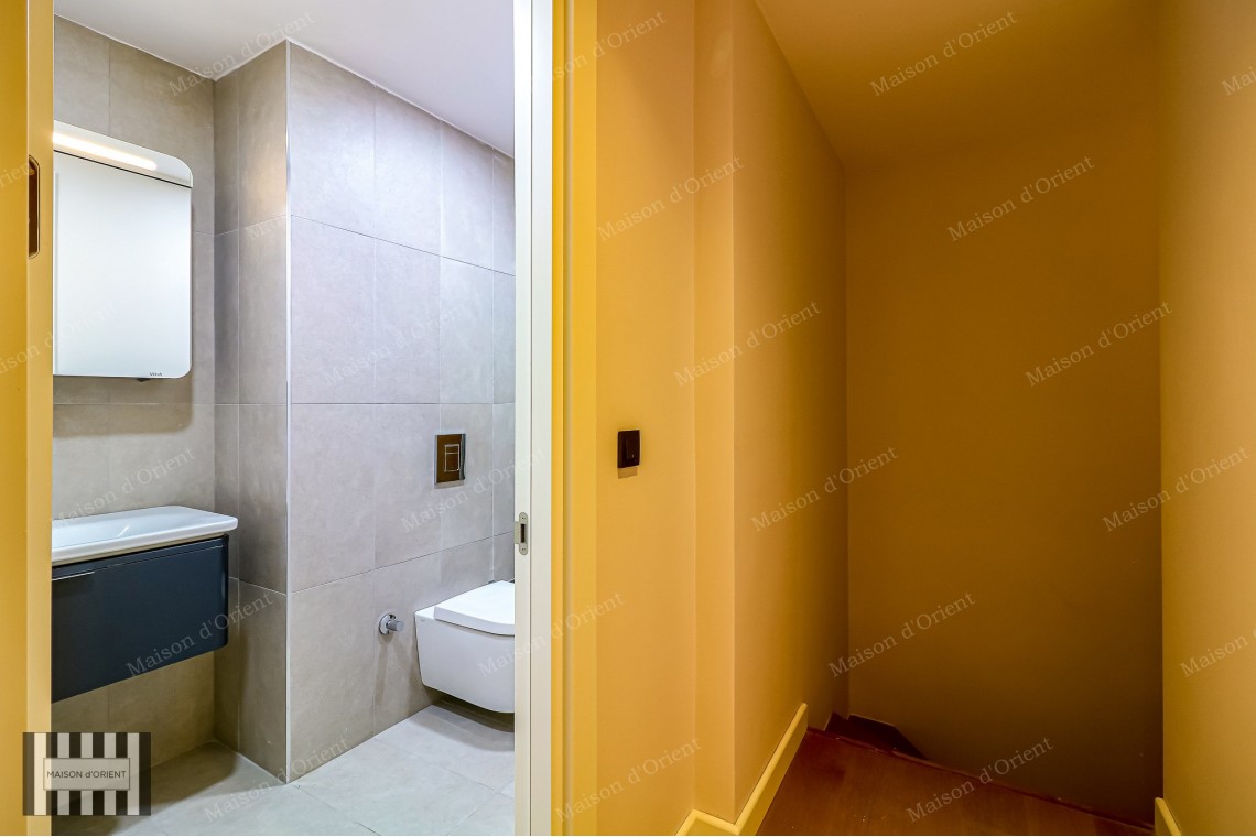 2+1 Furnished Garden Duplex for Rent in New Project, Galata