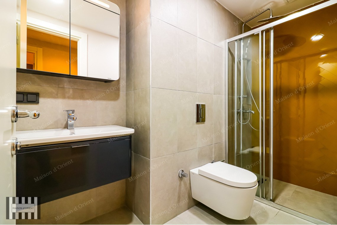 2+1 Furnished Garden Duplex for Rent in New Project, Galata