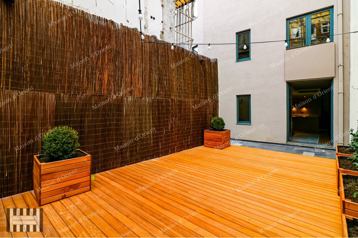 2+1 Furnished Garden Duplex for Rent in New Project, Galata