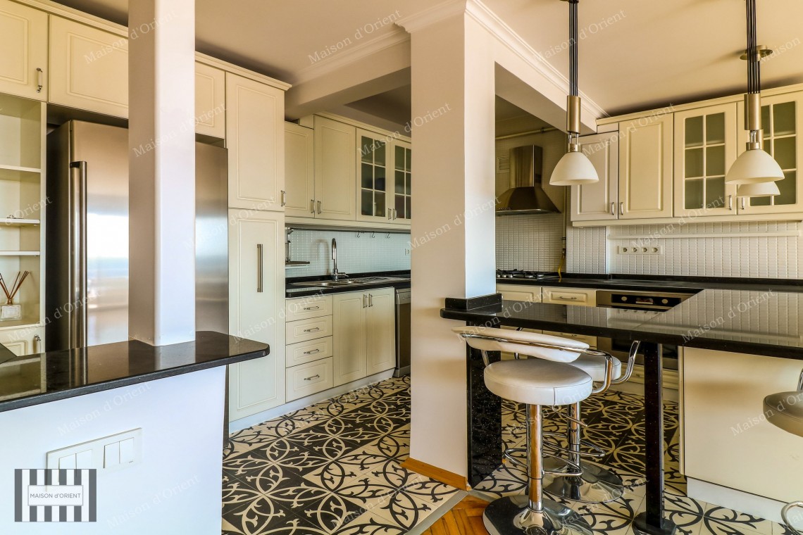 200sqm Furnished Flat with View for Rent in Cihangir