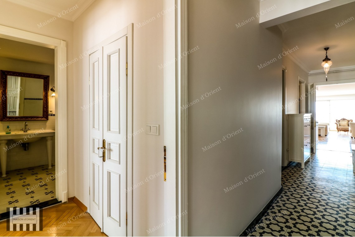 200sqm Furnished Flat with View for Rent in Cihangir