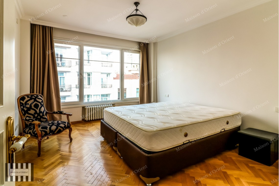 200sqm Furnished Flat with View for Rent in Cihangir
