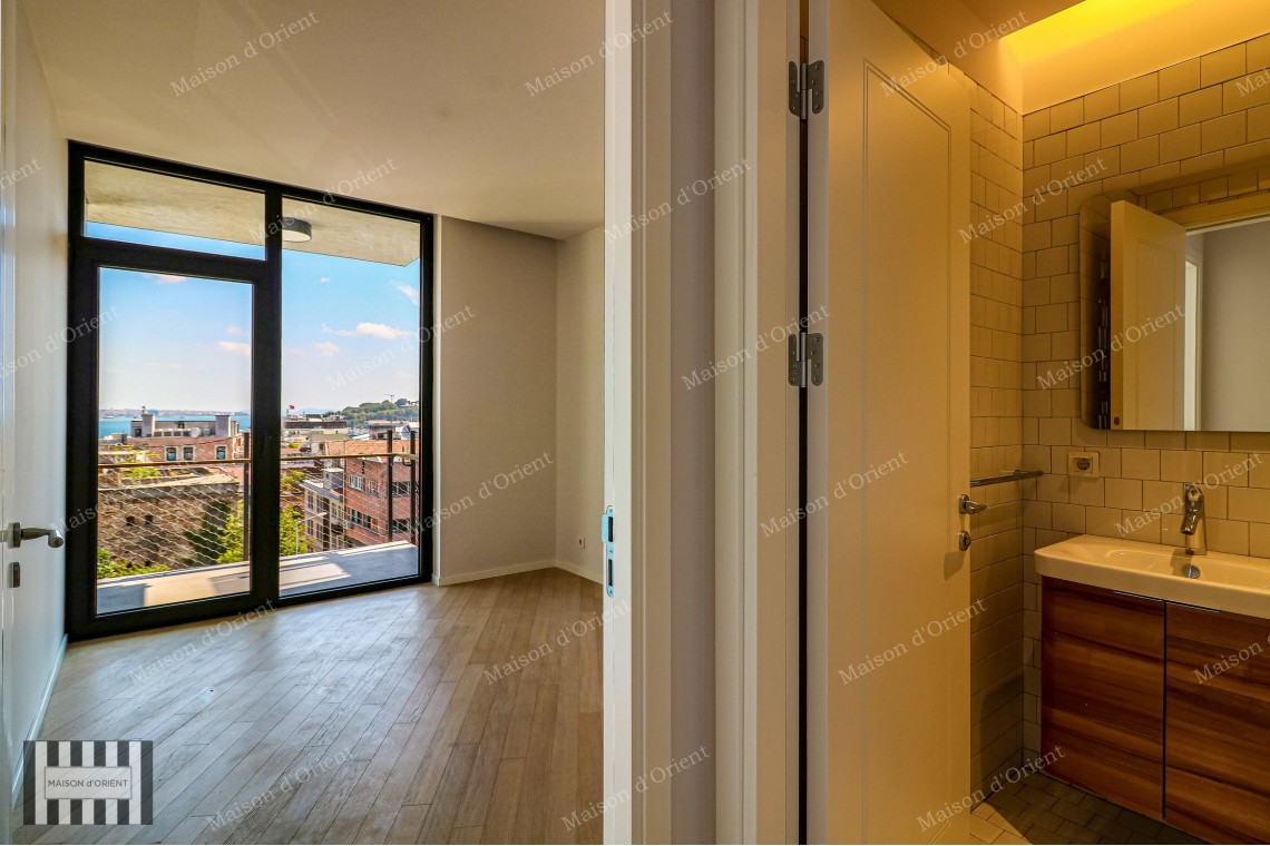 2+1 Flat for Sale in New Project with Balcony and View, Galata
