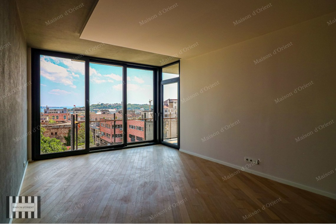 2+1 Flat for Sale in New Project with Balcony and View, Galata