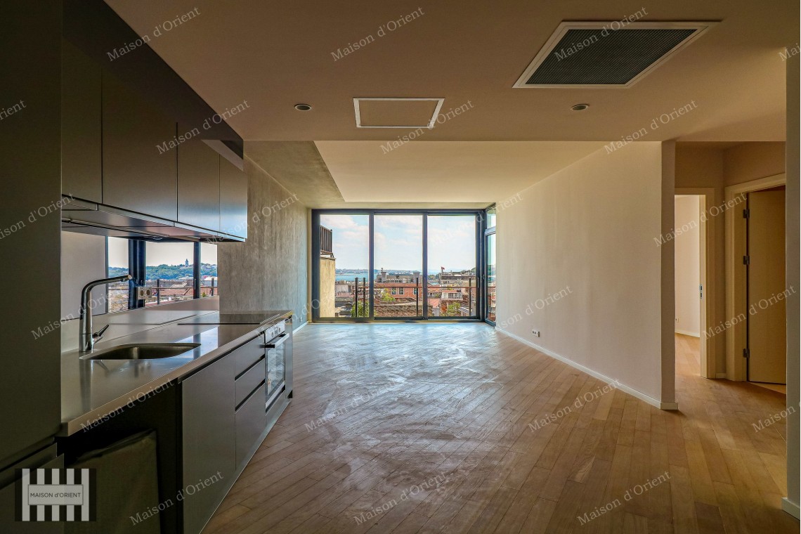 2+1 Flat for Sale in New Project with Balcony and View, Galata
