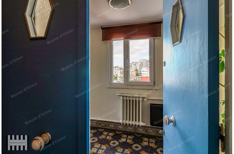 2+1 Flat for Rent with Terrace and Bosphorus View in Cihangir