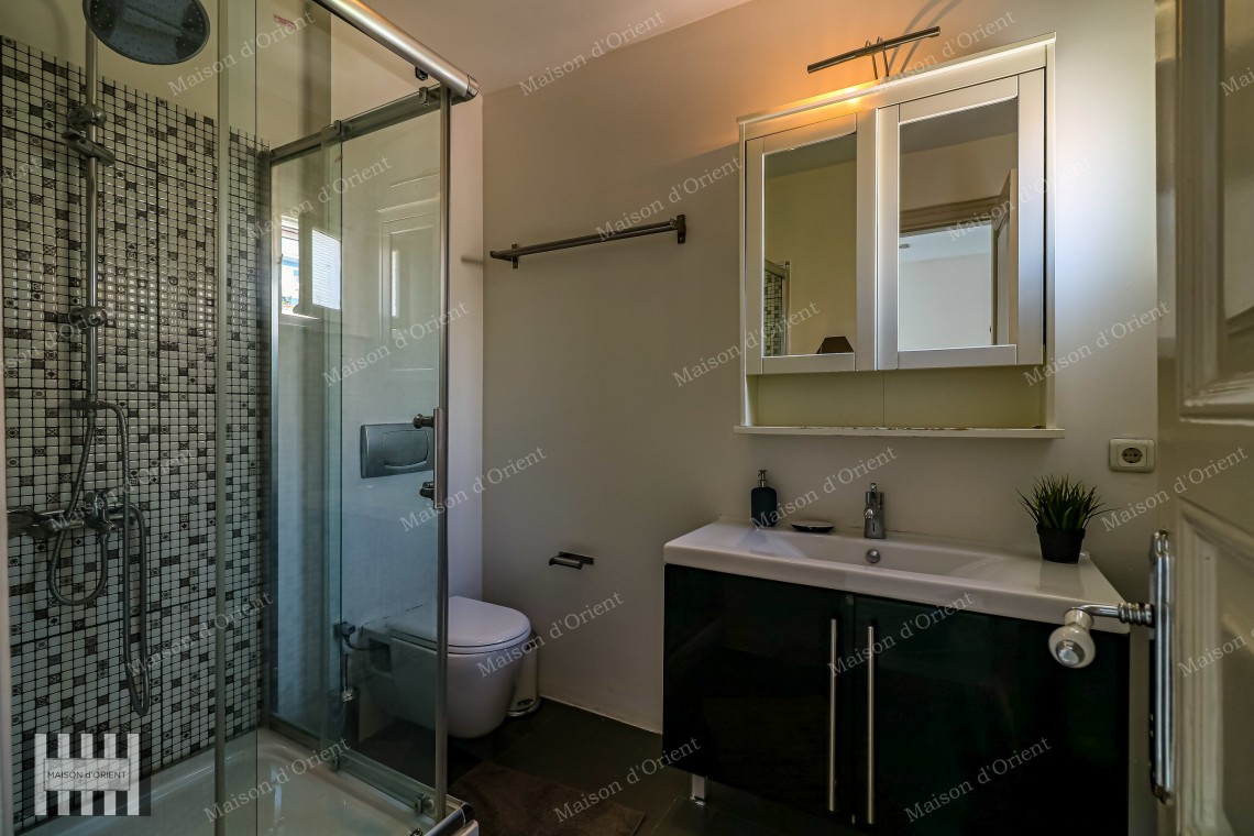 2+1 Flat for Rent with Terrace and Bosphorus View in Cihangir