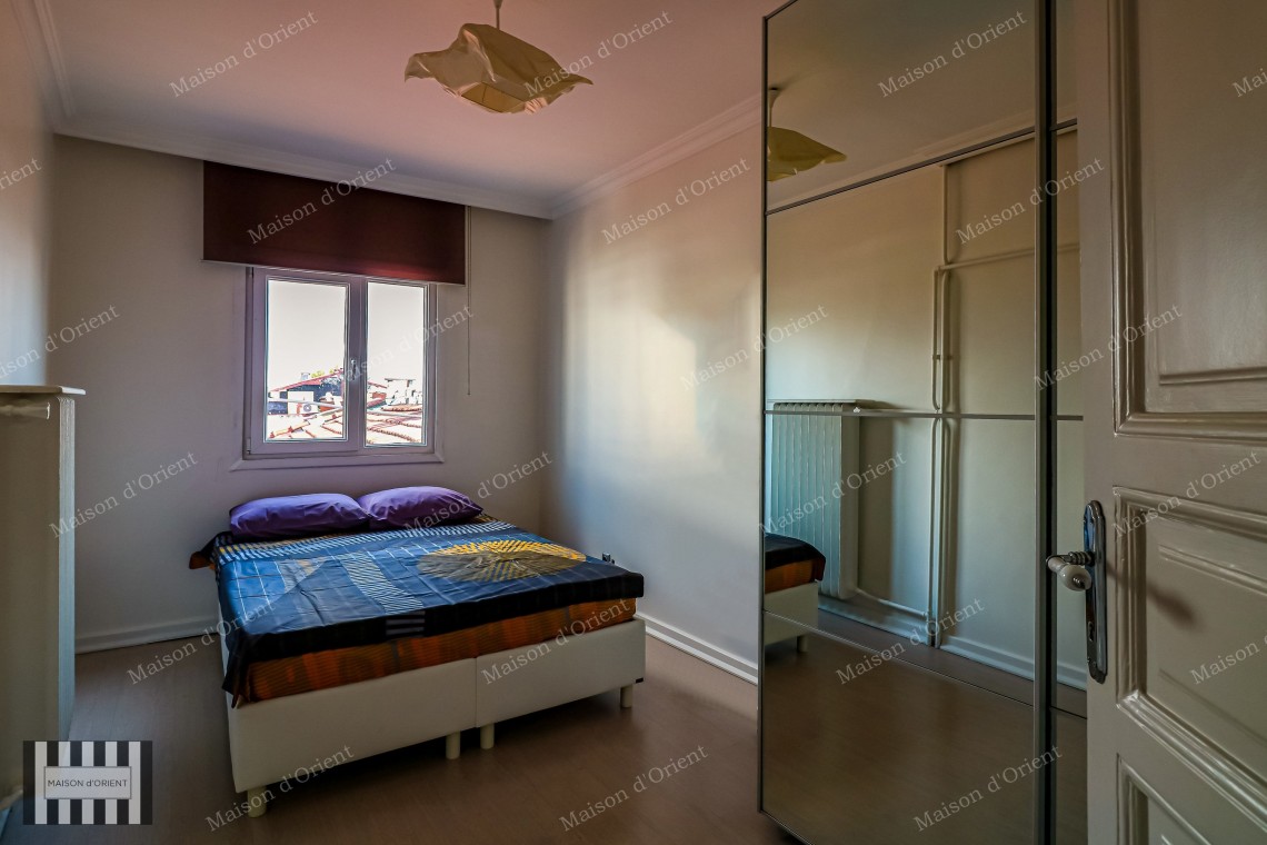2+1 Flat for Rent with Terrace and Bosphorus View in Cihangir