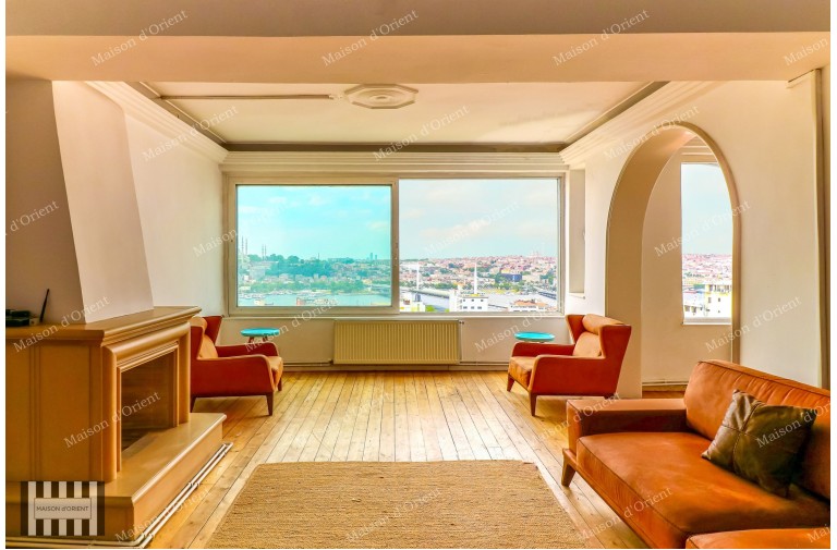 2+1 Duplex with Terrace for Rent in Galata