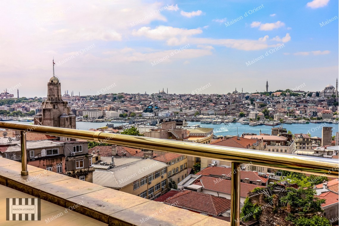 2+1 Duplex with Terrace for Rent in Galata