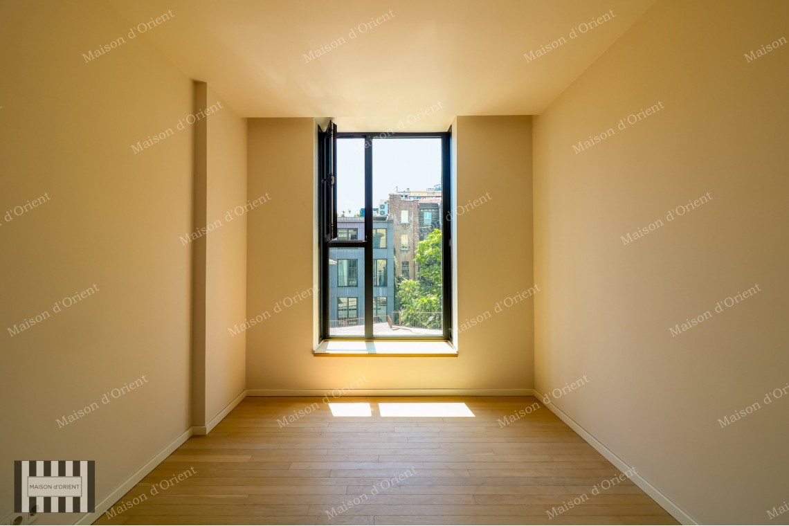 2+1 Flat for Sale with Bosphorus View in New Building, Galata