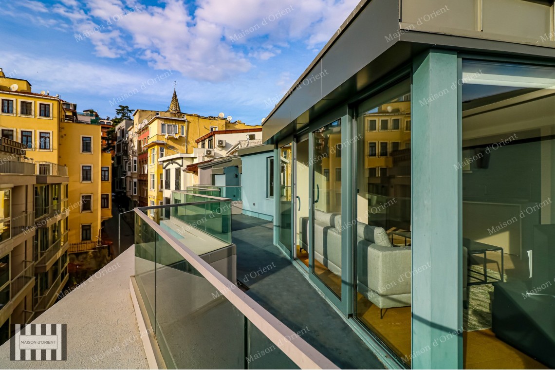 3+1 Furnished Duplex for Rent in New Project, Galata