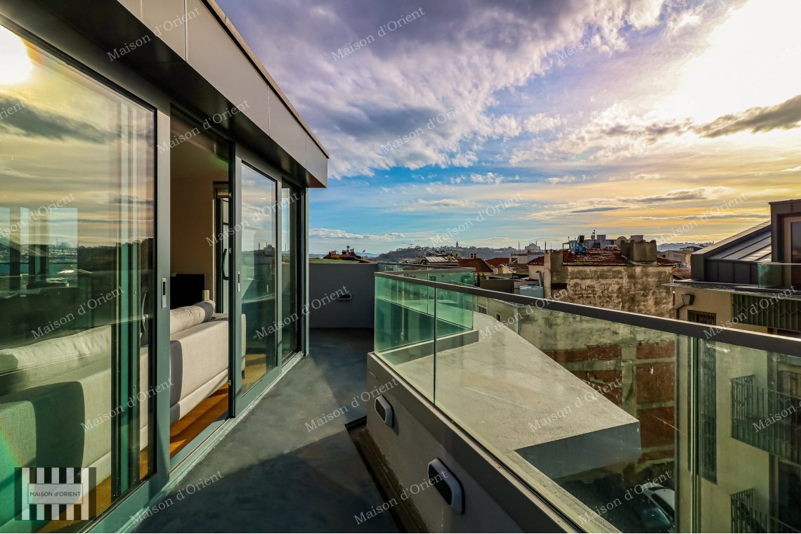 3+1 Furnished Duplex for Rent in New Project, Galata