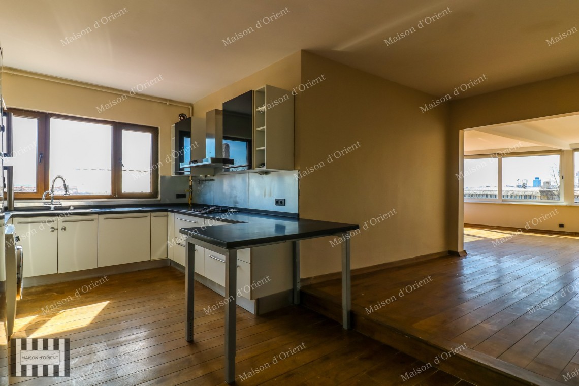 3+1 Duplex with View for Rent in Yildiz, Besiktas