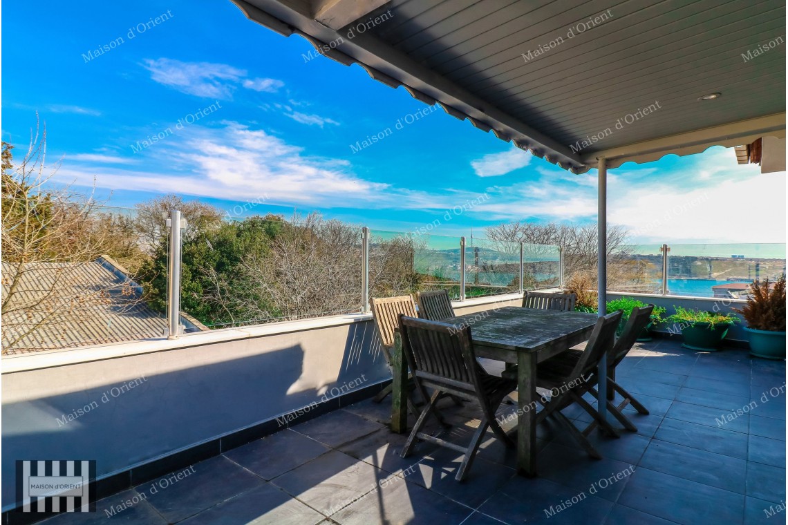 3+1 Duplex with View for Rent in Yildiz, Besiktas