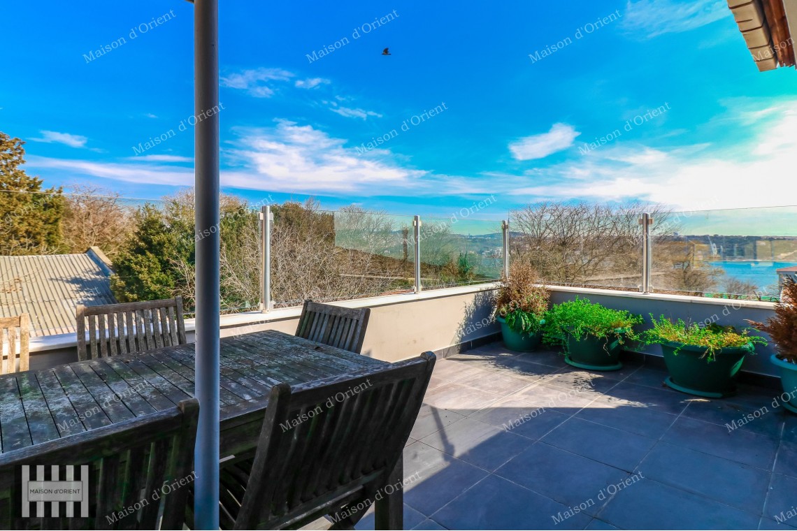 3+1 Duplex with View for Rent in Yildiz, Besiktas