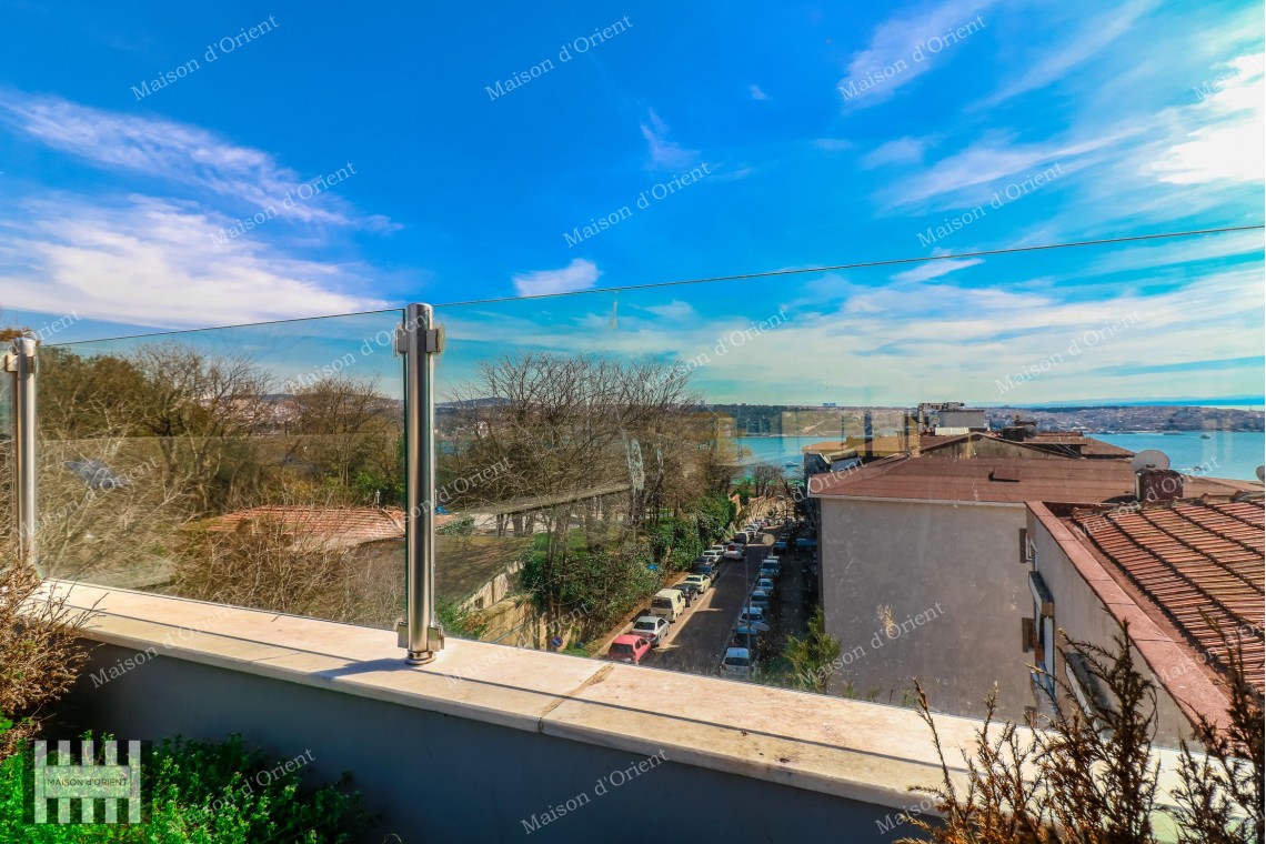 3+1 Duplex with View for Rent in Yildiz, Besiktas
