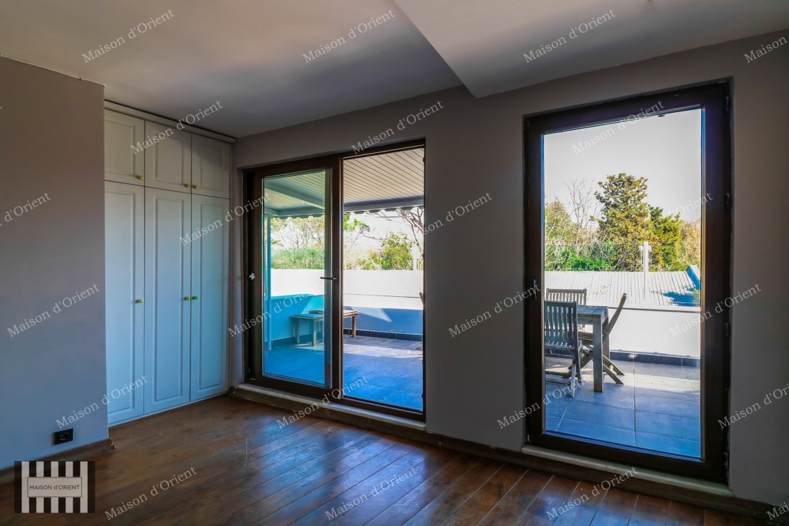 3+1 Duplex with View for Rent in Yildiz, Besiktas