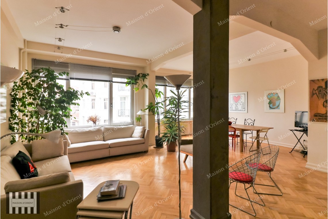 3+1 Furnished Flat with Sea View for Rent in Cihangir