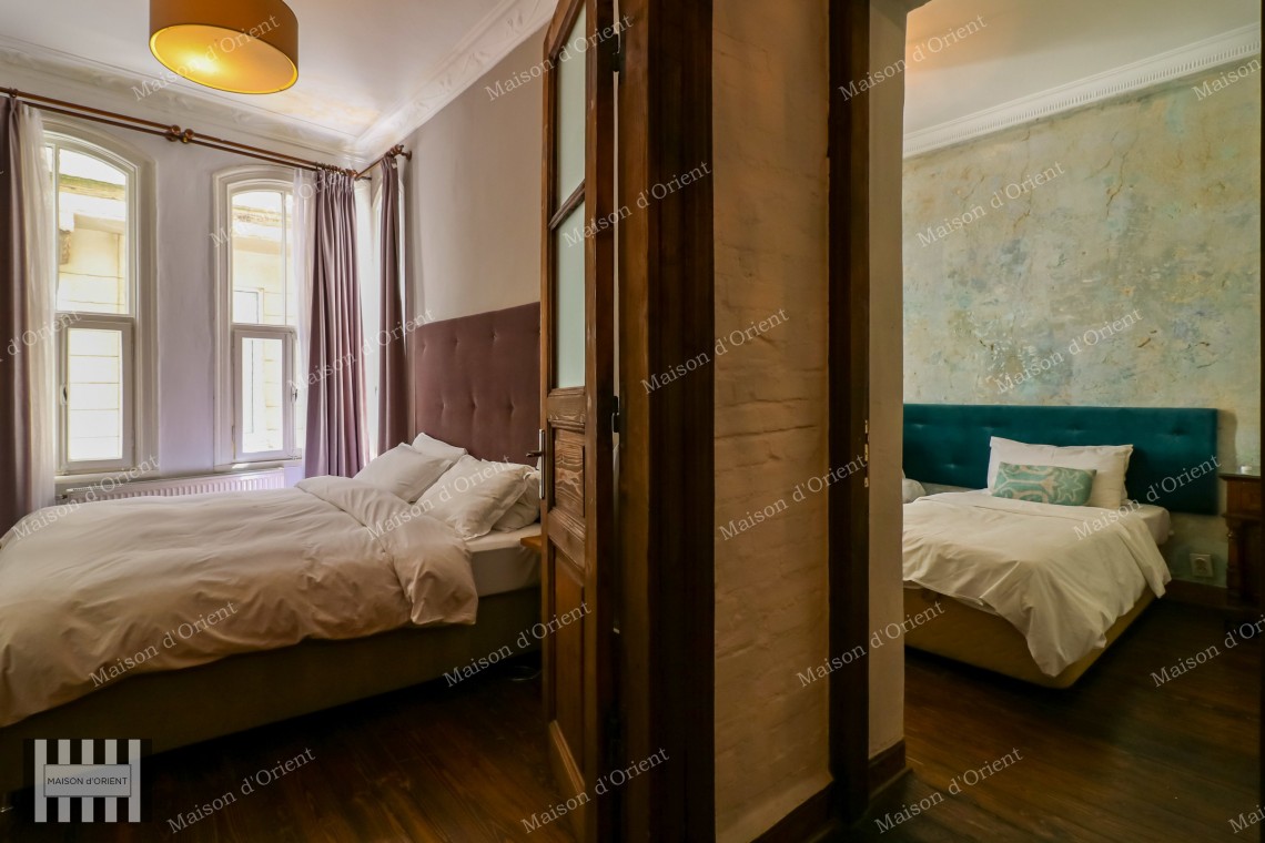 3+2 Flat for Rent in Historical Petraki Building, Galata