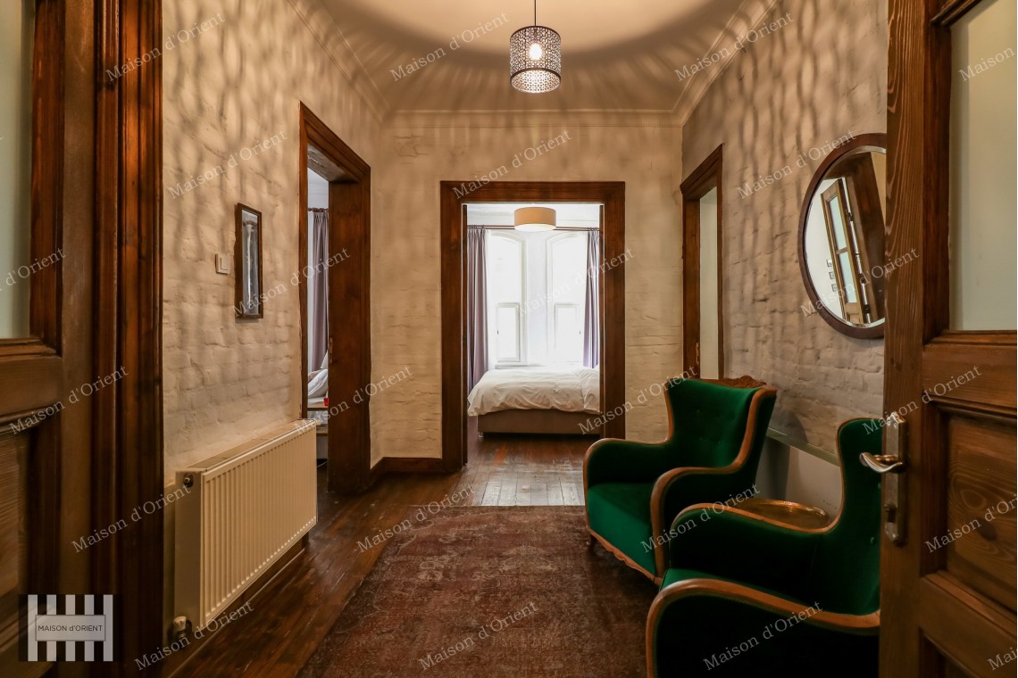 3+2 Flat for Rent in Historical Petraki Building, Galata