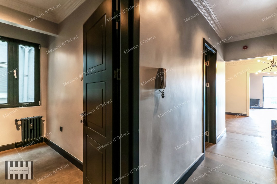3+1 Historical Flat for Sale in Central Cihangir