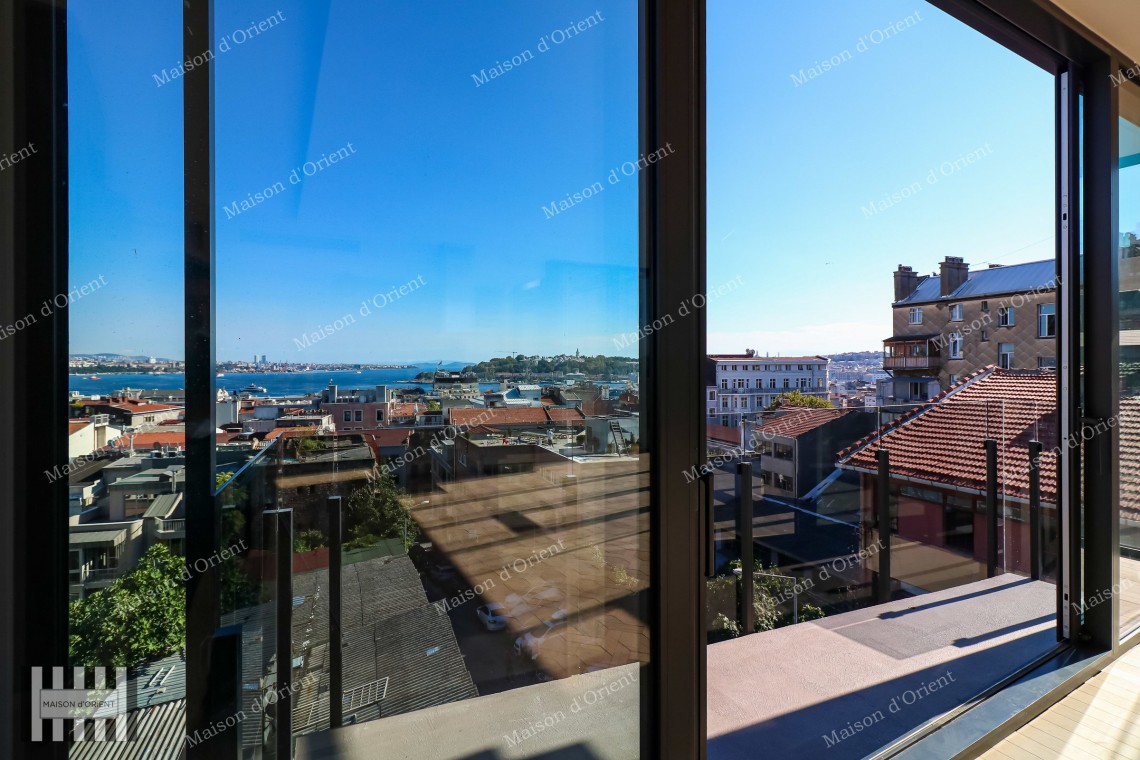 3+2 Duplex for Sale in New Project with Terrace and View, Galata