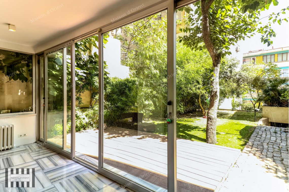 4+1 Garden Duplex for Rent in Cihangir