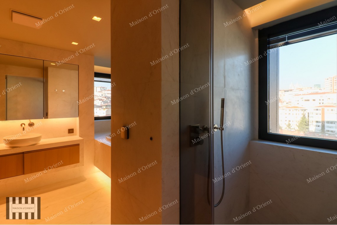 4+1 Residence with Panoramic City View for Sale in Nisantasi