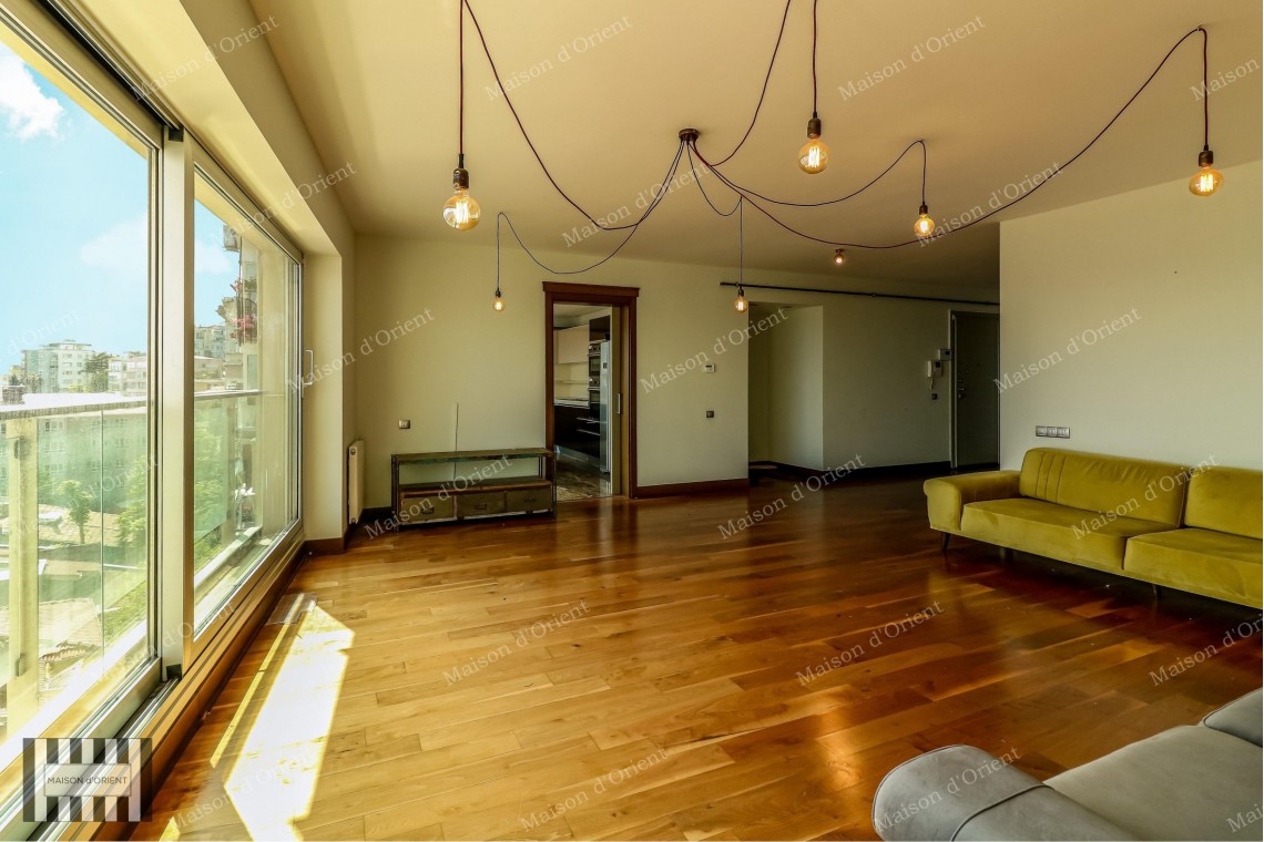 3+1 Flat with Bosphorus View for Rent in Cihangir