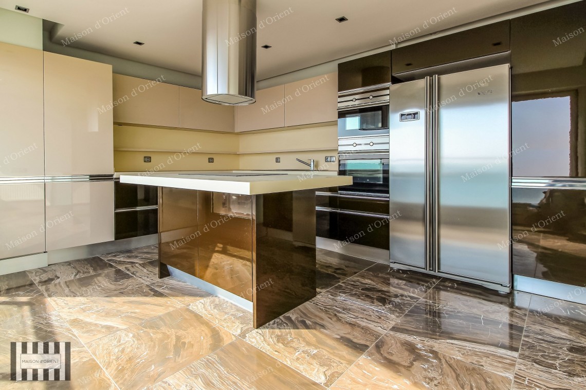 3+1 Flat with Bosphorus View for Rent in Cihangir