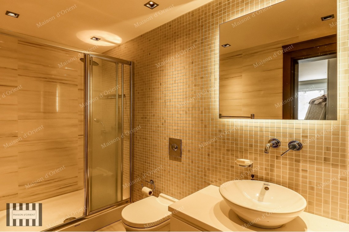 3+1 Flat with Bosphorus View for Rent in Cihangir